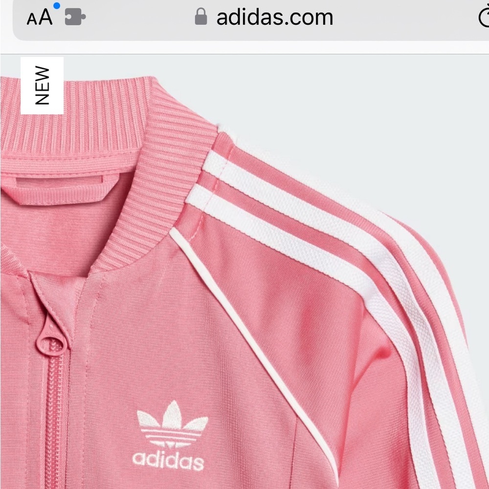 ADICOLOR Toddler SST Pink TRACK SUIT Jacket 4T - Picture 2 of 6